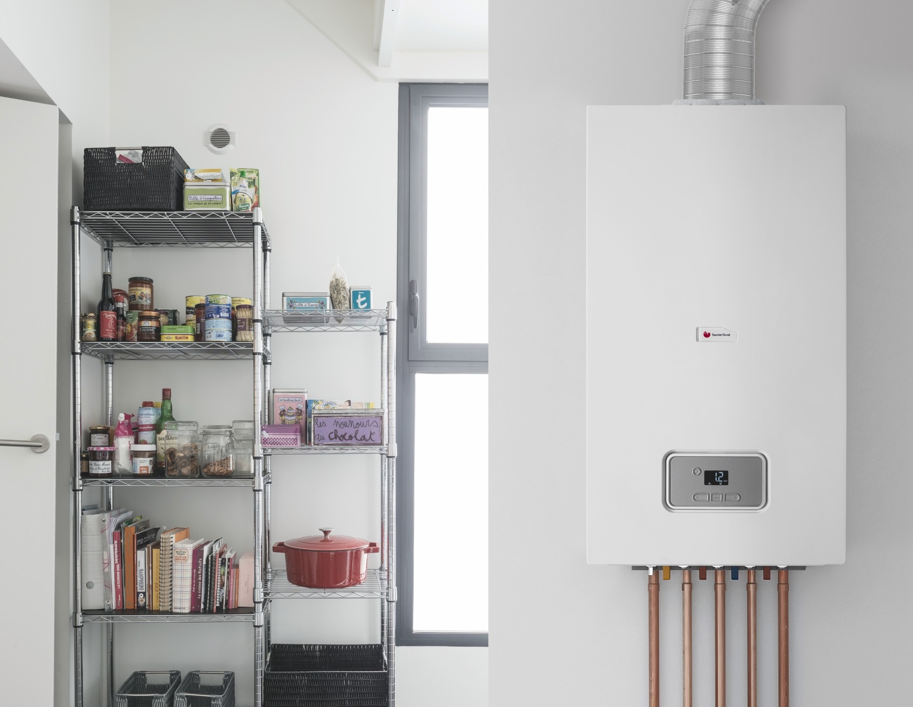 Installation de chauffage moderne par Hecker & Frères Énergie (HFE)