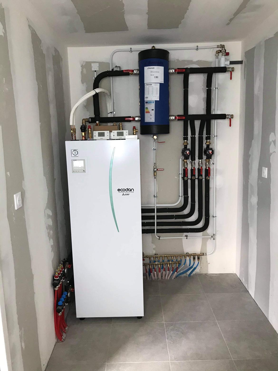 Installation pompe à chaleur n°3 - Hecker & Frères Énergie (HFE)