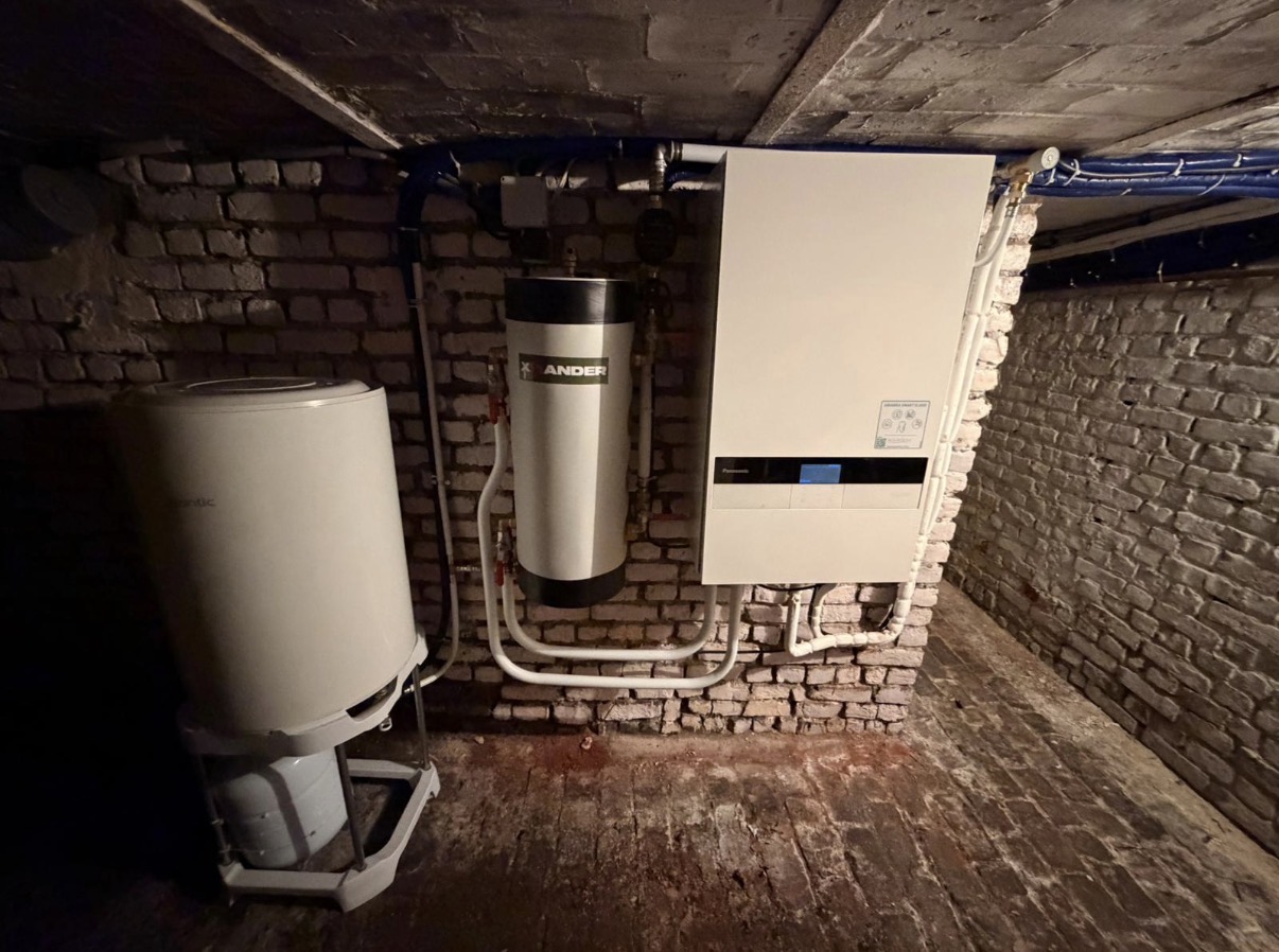 PAC 5 kW — adoucisseur d'eau installé